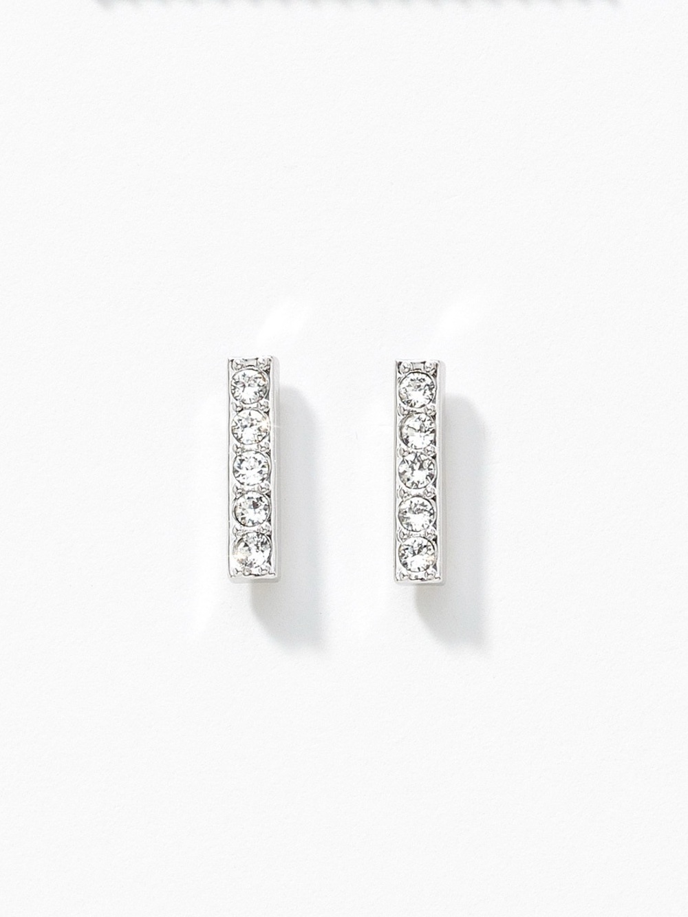 Touchstone Crystal Pavé Bar Earrings